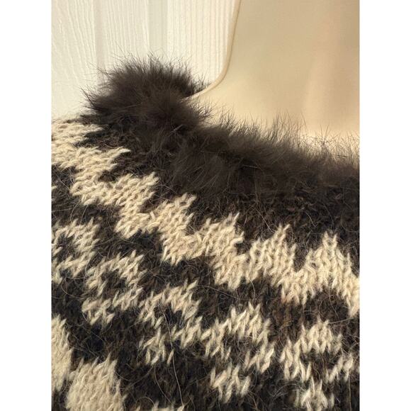 Icelandica Brown Wool Sweater. Size Small - Picture 4 of 6